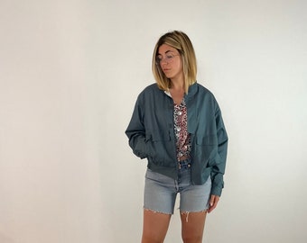 Vintage 80s bomber jacket/ streetwear jacket/ vintage bomber women's jacket/ casual bomber model women's jacket/ vintage spring jacket