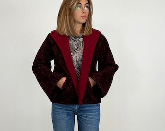 80〜90s made in Italy wool×mohair jacket Mohair Wool Jacket Grey