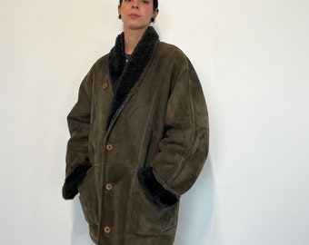 HIS MISS ムートンコート 黒 シープスキン ジュン 90sビンテージ HIS MISS ムートンコート 黒 シープスキン ジュン 90sビンテージ