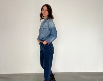 Armani Jeans-Hemd für Damen / Vintage-Jeanshemd / Vintage-Jeanshemd / Vintage-Armani-Hemd / Vintage-Jeanshemd Armani Junior