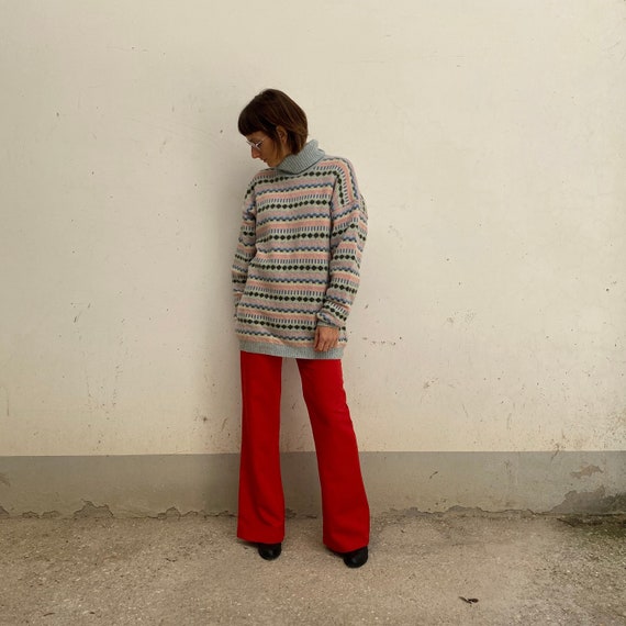 80% wool Maxi Sweater vintage 90s / Vintage turtl… - image 1