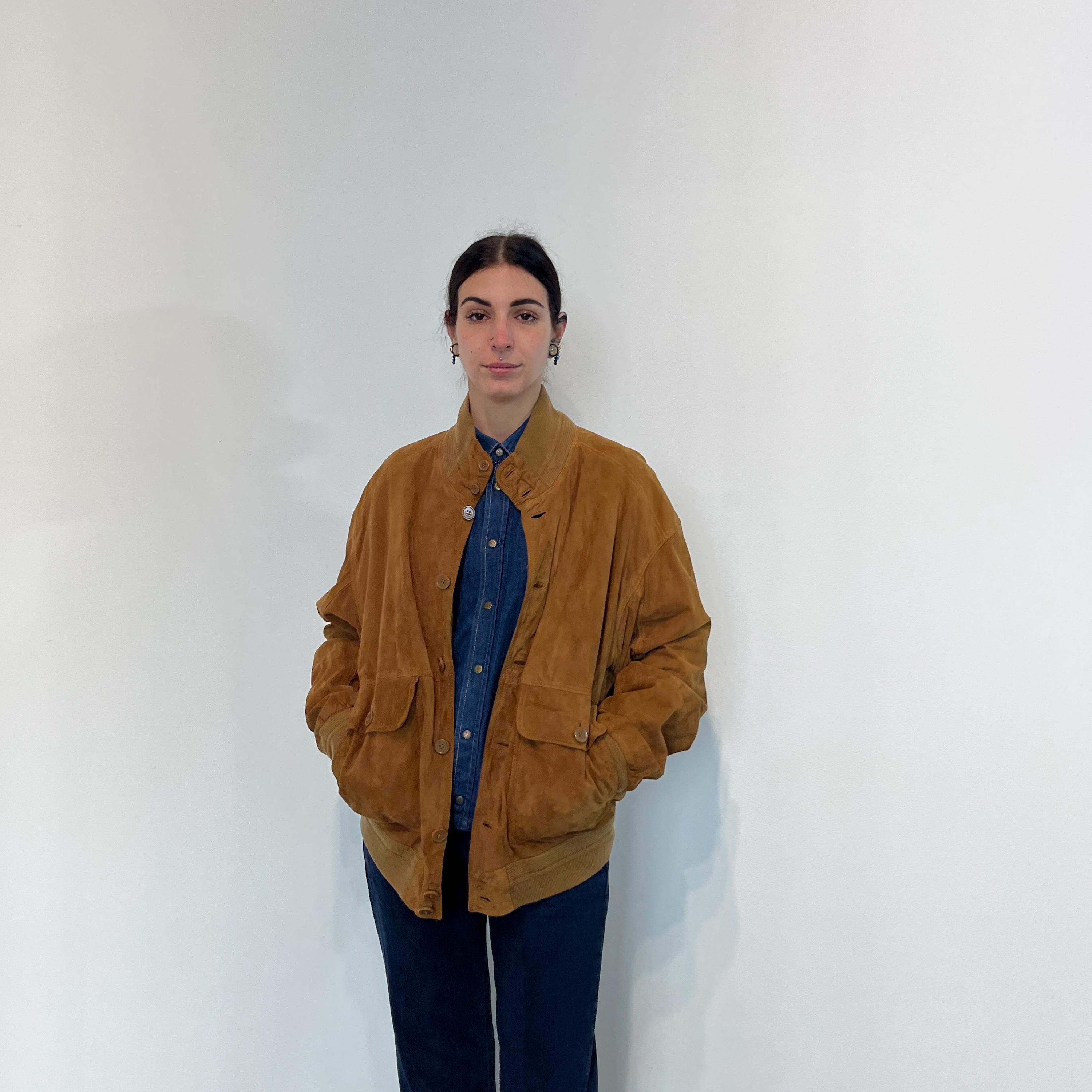 XL Vintage Suede Bomber Jacket / Vintage Suede Jacket