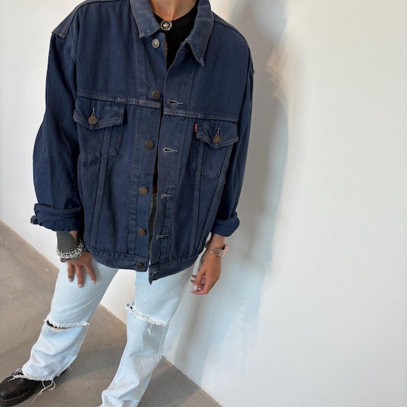 Blue Denim LEVIS 80s Vintage Jeans Jacket / Levi's Blue Wash Denim