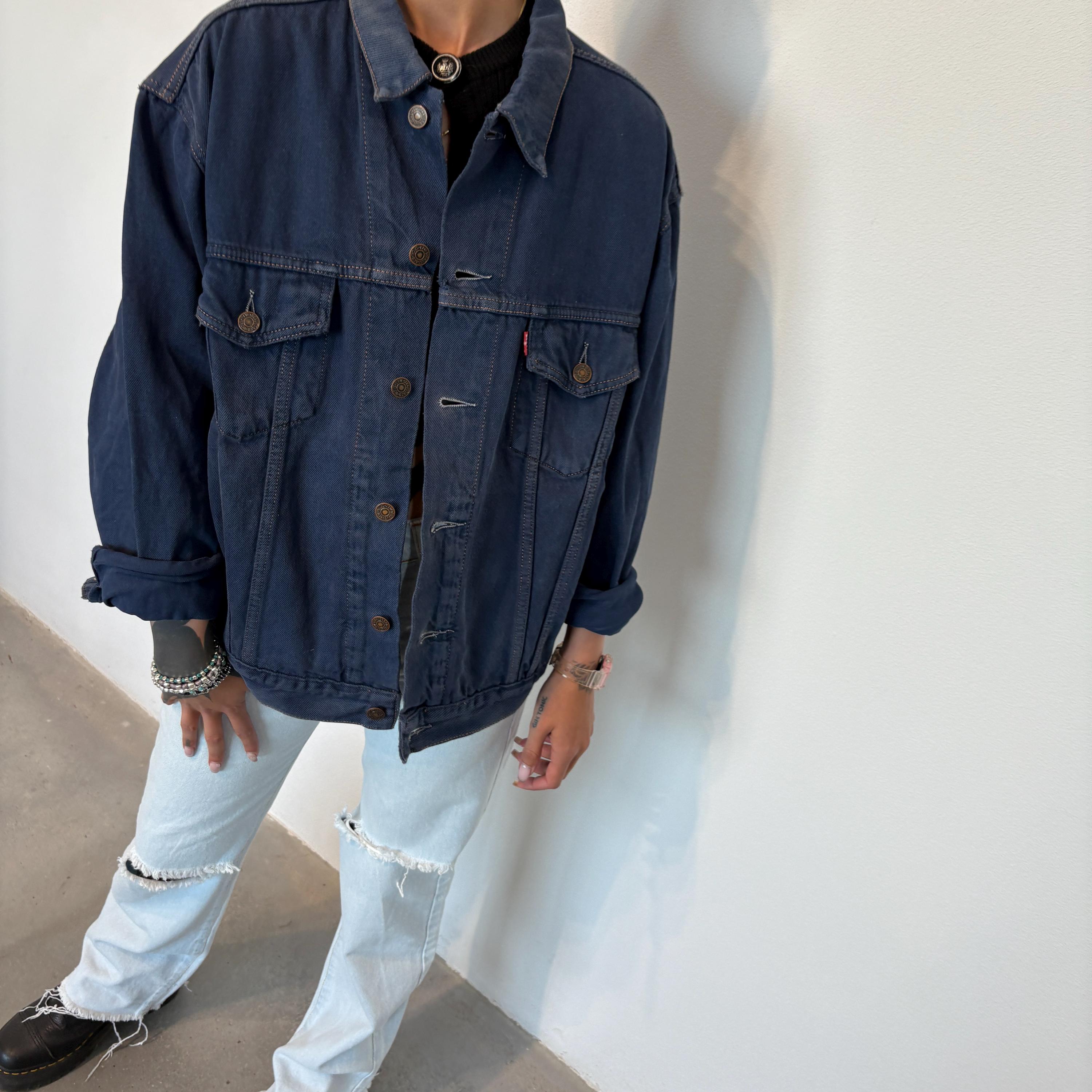 Blue Denim LEVIS 80s Vintage Jeans Jacket / Levi's Blue Wash Denim