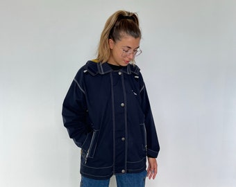 Sports Jacket / Vintage women's sports jacket / Vintage women's windbreaker / vintage blue waterproof jacket / vintage sailing jacket s/m