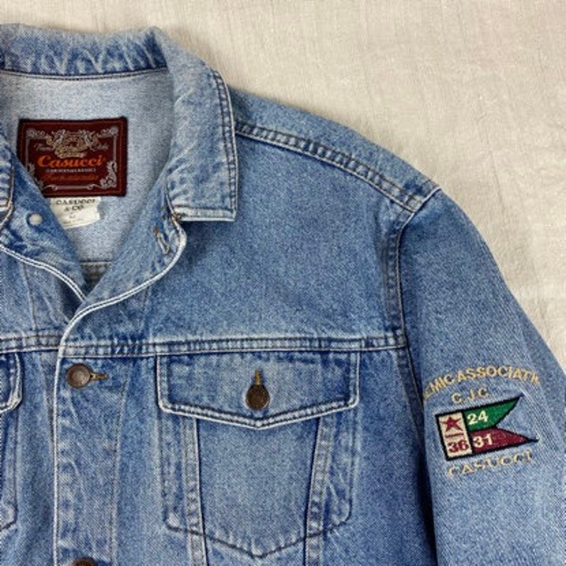 CASUCCI Vintage Denim Jacket 80s / Jeans Jacket Casucci - Etsy