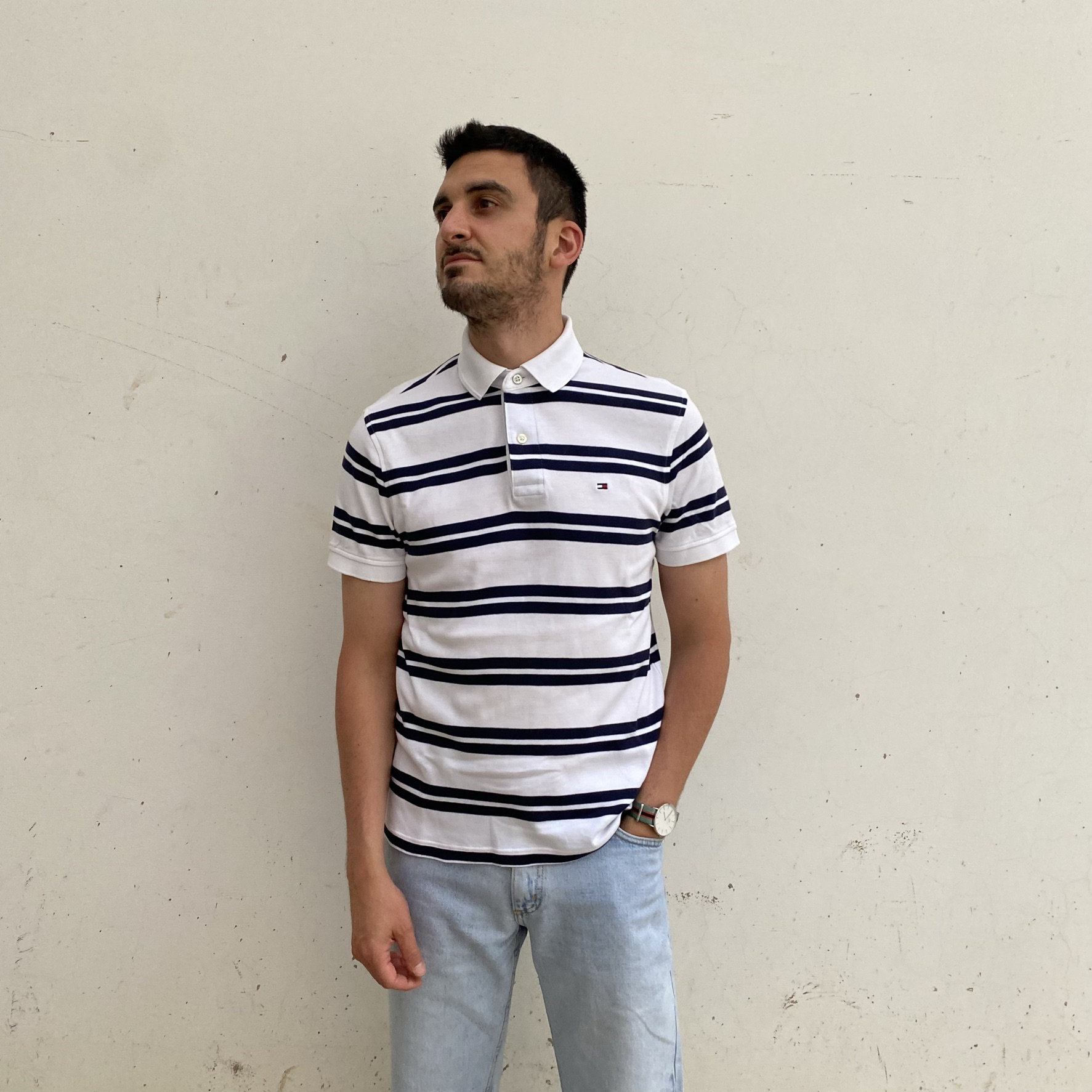 Tommy Hilfiger Polo / Tommy Hilfiger Vintage Striped Polo / Etsy