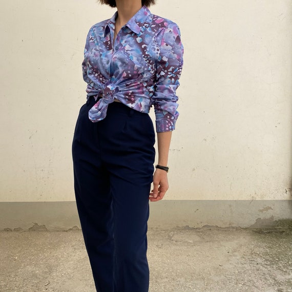Chemise vintage 90s tir e chemise femme vintage motifs