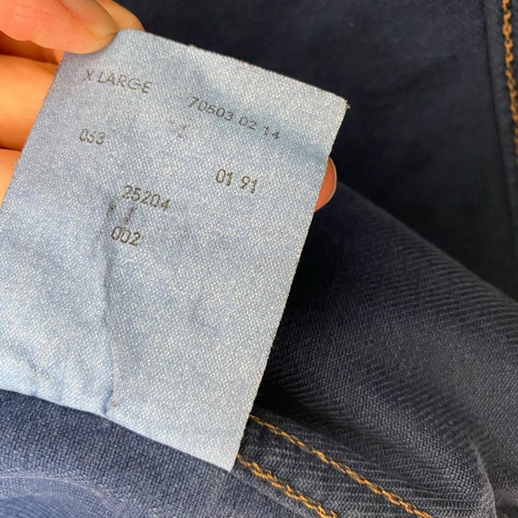 M LEVIS Vintage Jeans Jacket 80s / Levi's Wash Denim Jacket Blue
