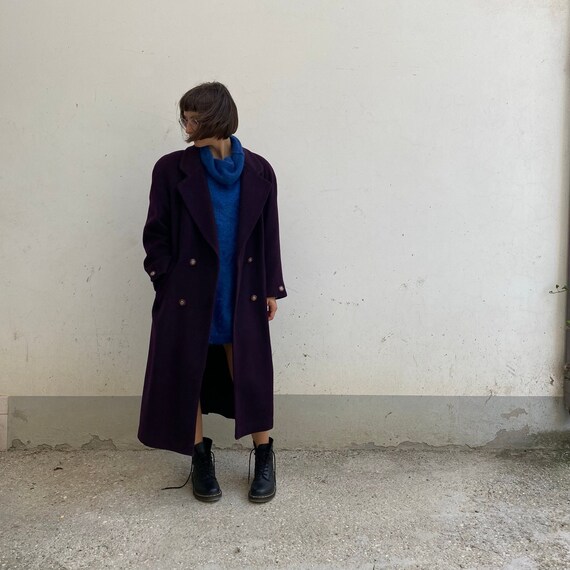 Abrigo Paño Morado - Jungle Vintage