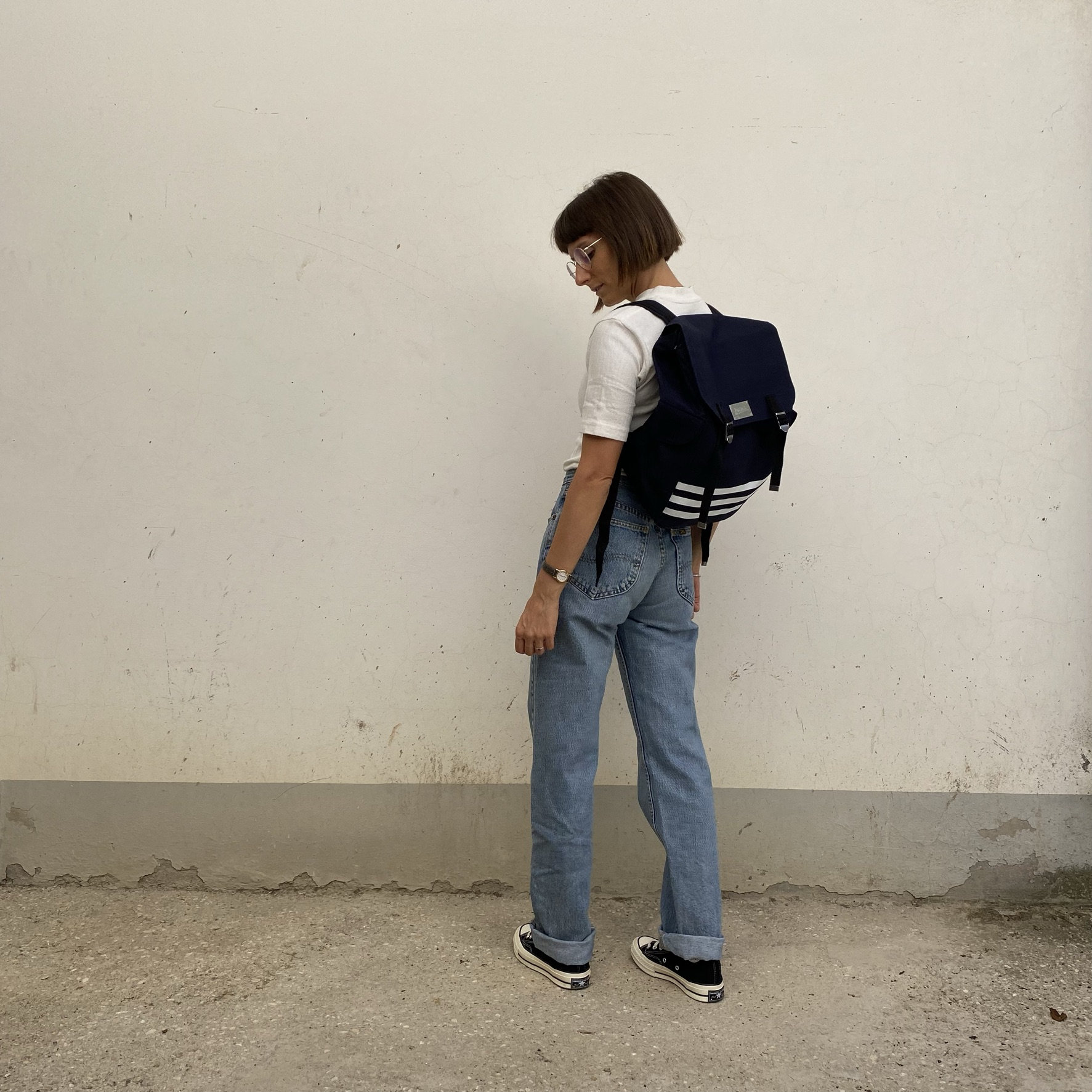 Jean Paul Gaultier Backpack In Blue & White Color Sealed VTG NEW! Jean Paul Gaultier Vintage Backpack / Jean Paul  main image 2