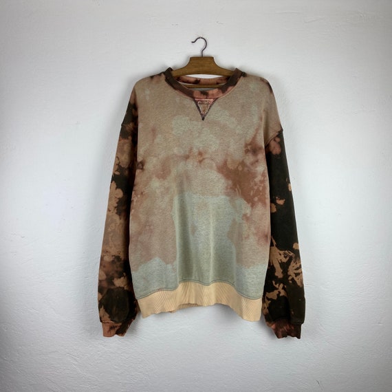 L - CHAMPION Tie Dye vintage sweatshirt washing bl