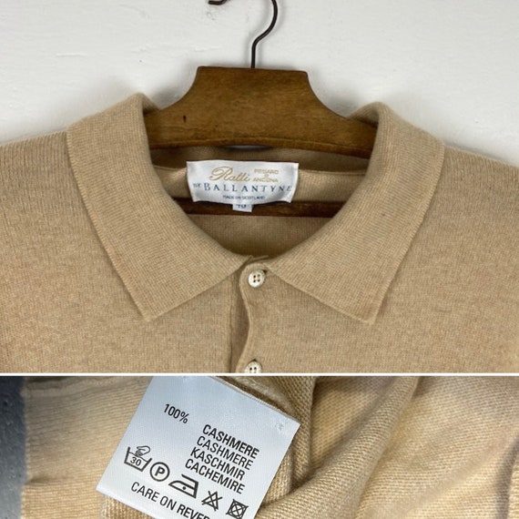 CASHMERE Ballantyne Vintage 90s Polo Sweater Mens Pure - Etsy