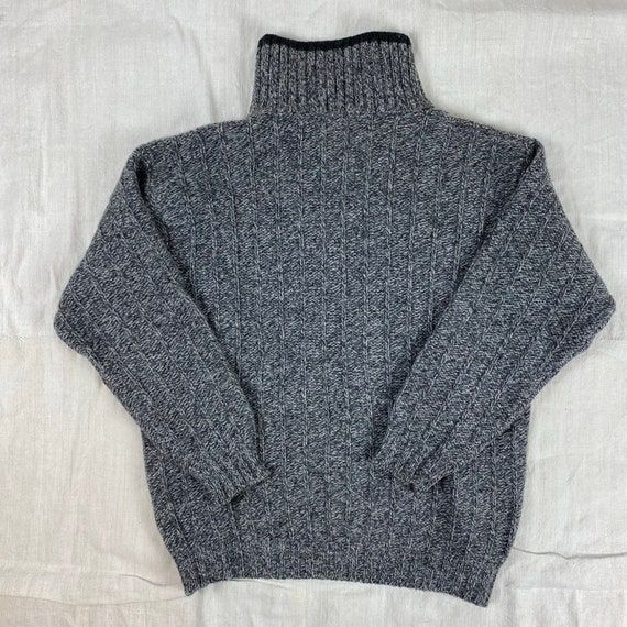 100 Shetland wol Benetton vintage jaren 80 trui herentrui van zuivere wol Benetton heren coltrui shetland wollen trui Etsy Belgie