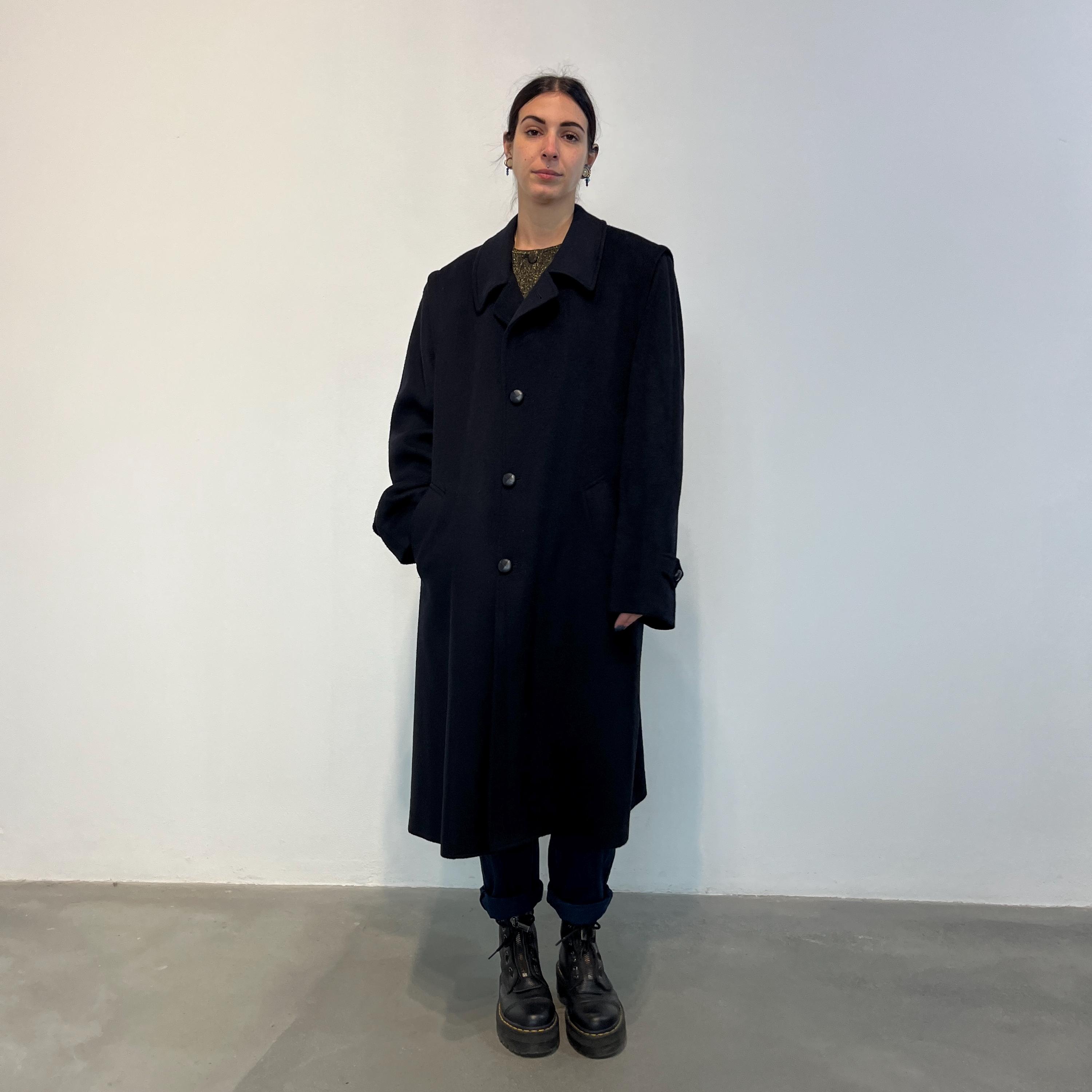 Original ALPEN LODEN Impragniert / Blue Vintage Loden Wool Coat