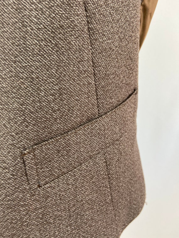 M - Vintage wool Vest, Vintage 80s light weight w… - image 7
