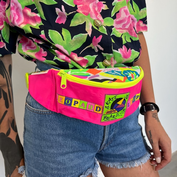 Vintage Branded Bum Bags Leopard Vintage Bum Bag/ Vintage