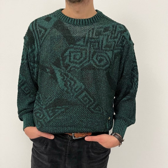 Pierre Balmain NEW Vintage Perforated Sweater / Emerald Green - Etsy