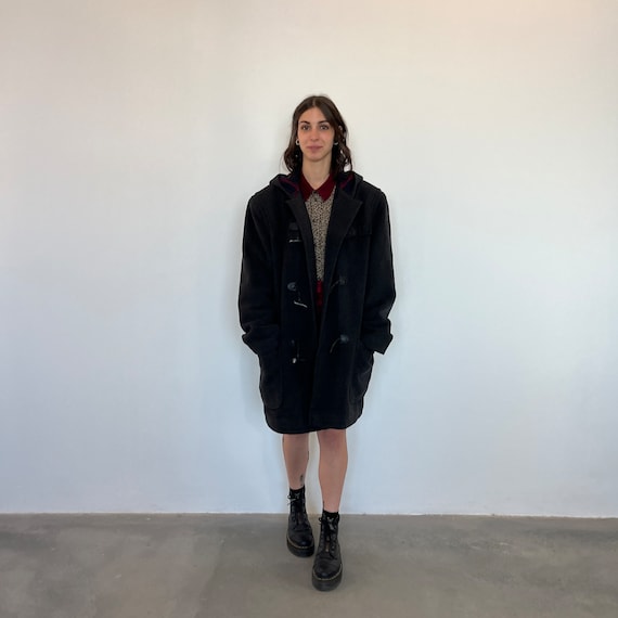 Vintage 70s Grey Duffle Coat / Vintage Duffle Coat / Vintage