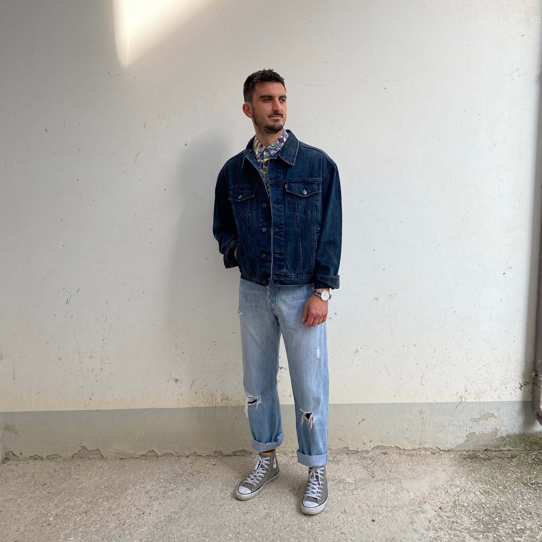 希少】リーバイス 70360 denim jacket ハーフコート 激レア メンズ