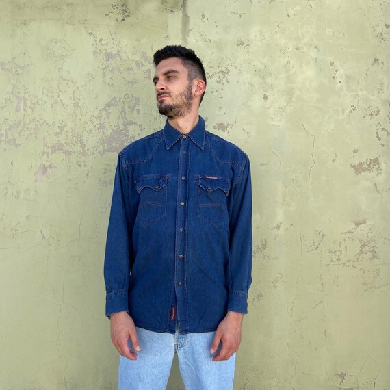 MARLBORO DENIM Vintage shirt by Jeans 90s Marlboro