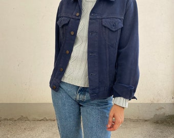 Levis Vintage Denim Jacket / Vintage Blue Denim Jeans Jacket / Levis Women's Dark Blue Wash Denim Jacket / Vintage Levi's Jean Jacket S