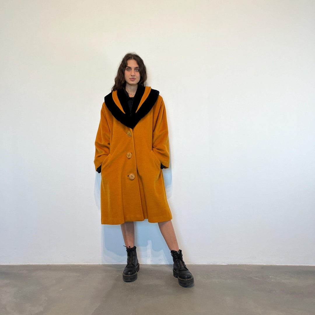 Wollmäntel Parka Senfgelb Herren Only Damen Mantel Only