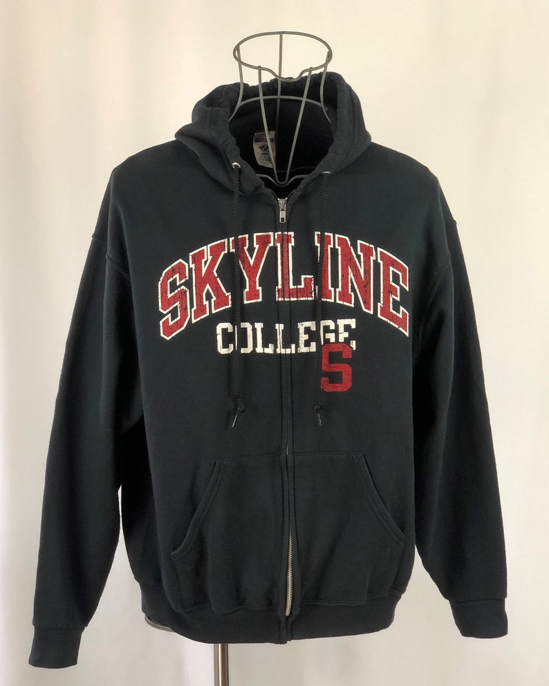 L American College Skyline sweatshirt Skyline zip sweatshirt American college sweatshirt vintage USA university sweatshirt Pro sport USA sweatshirt