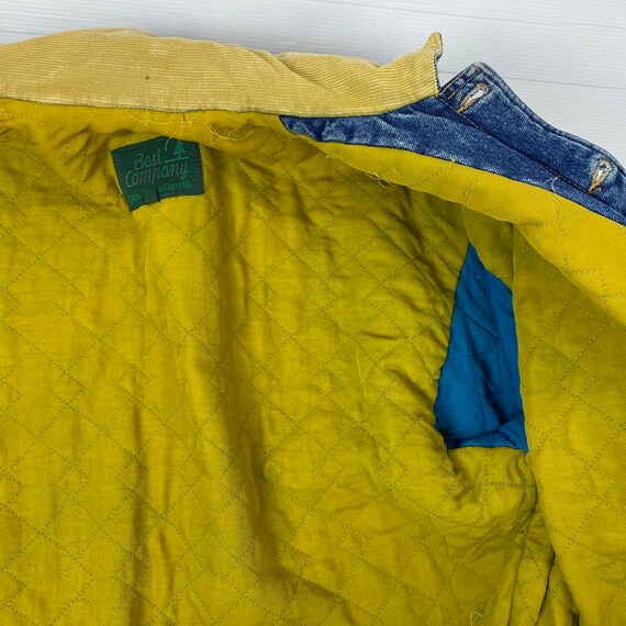 Yellow Cotton Denim Jacket For Men & Boys