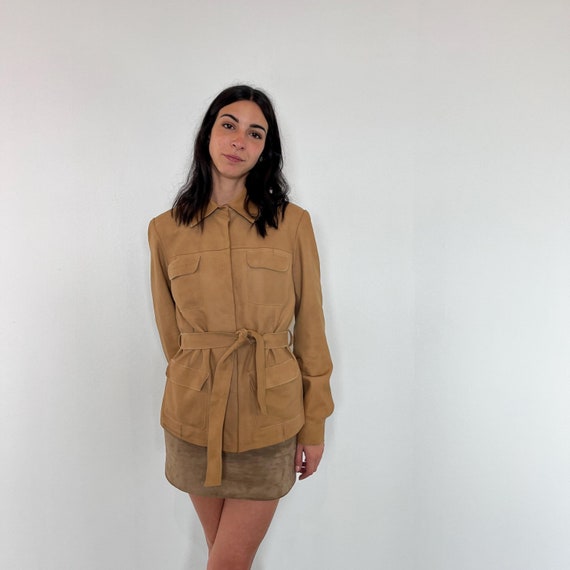 Suede safari jacket deals