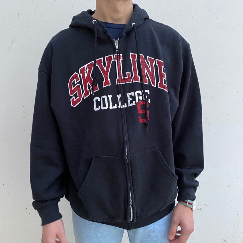 L American College Skyline sweatshirt Skyline zip sweatshirt American college sweatshirt vintage USA university sweatshirt Pro sport USA sweatshirt