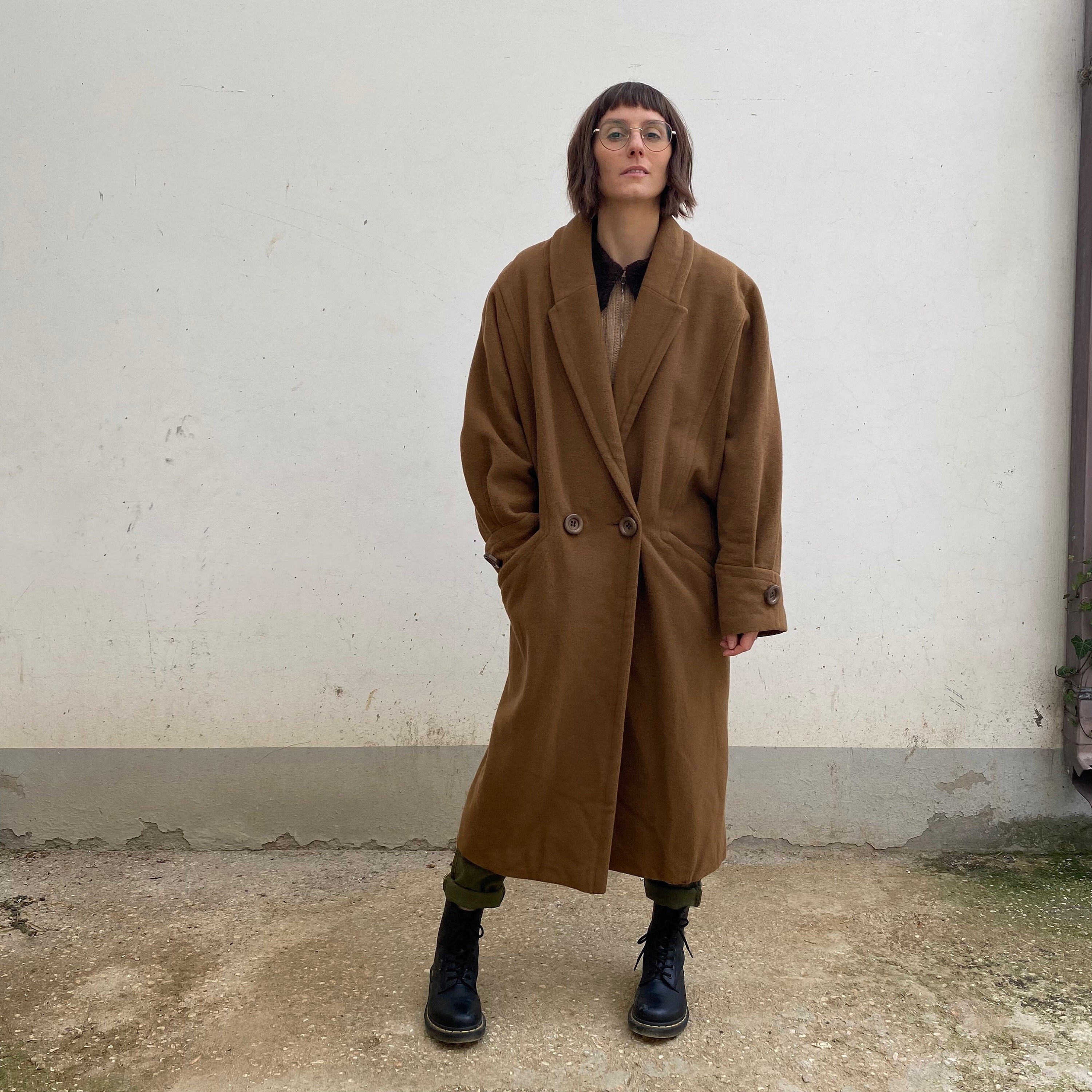 95% Wool 80s Vintage Coat / Oversized Wool Coat / Vintage 95% Wool 80s Vintage Coat / Oversized Wool Coat / Vintage