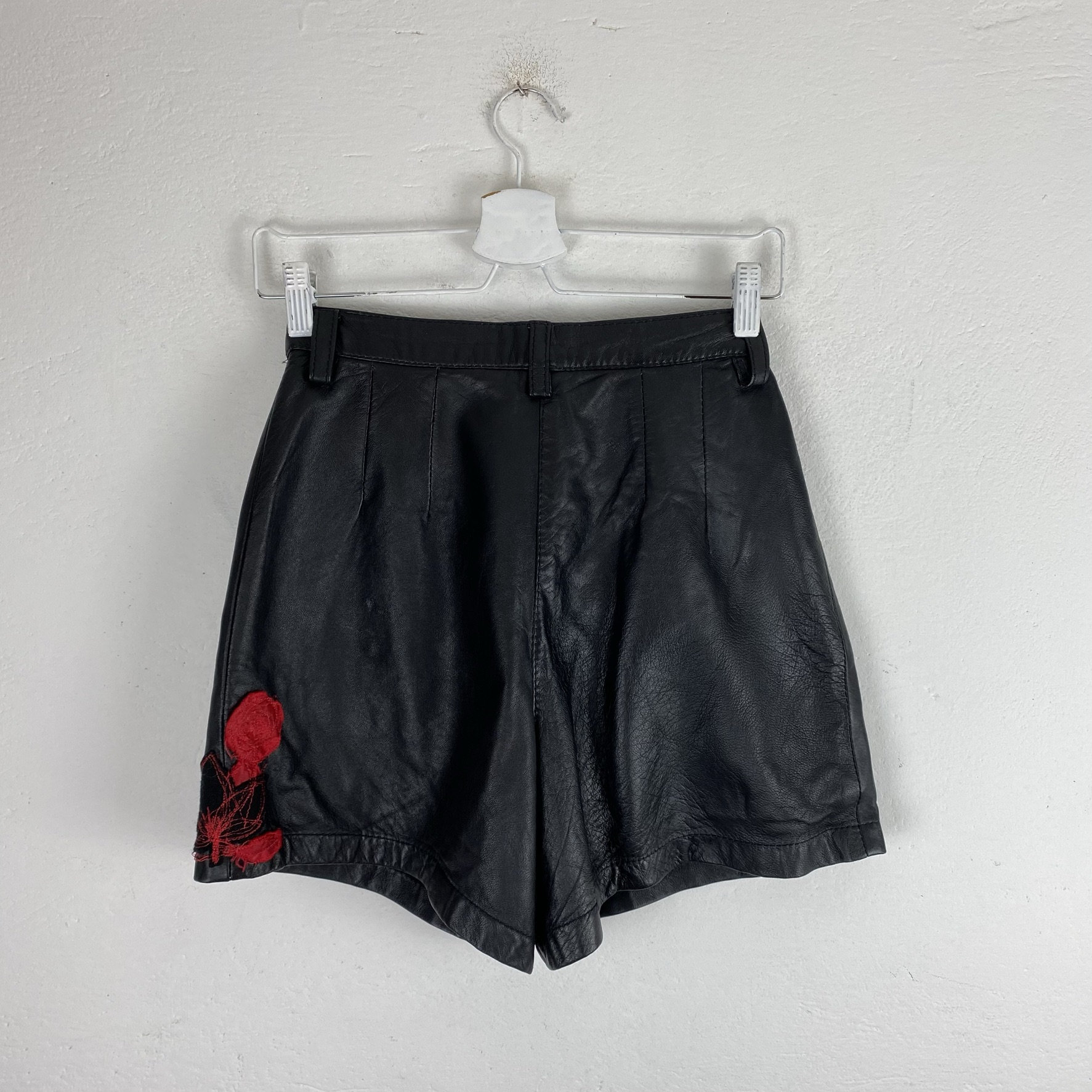 90s short vtg real leather bomber jacket