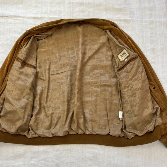 Brown suede vintage bomber / vintage suede jacket… - image 8