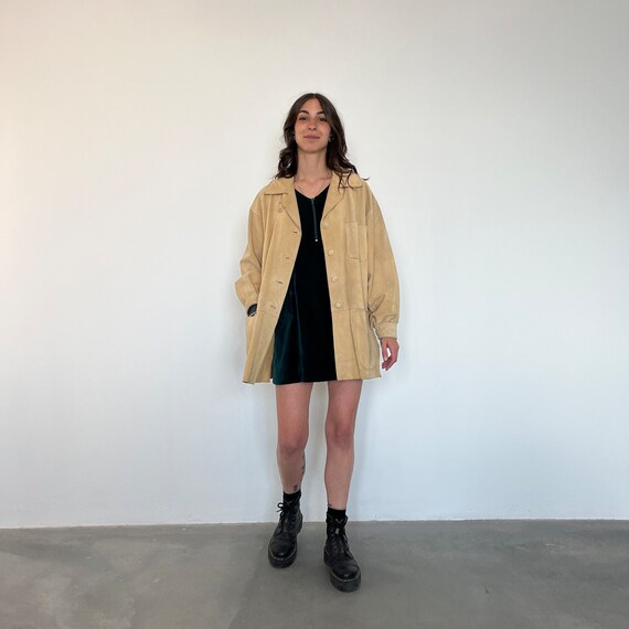 Veste en daim beige femme best sale