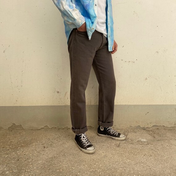 W32 Levis 501 vintage grijs/ denim jeans 501 lichtgrijs/ | Etsy België