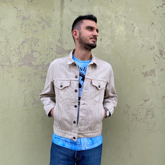 LEVI'S BEIGE Vintage 70s jeans jacket Levi's truck