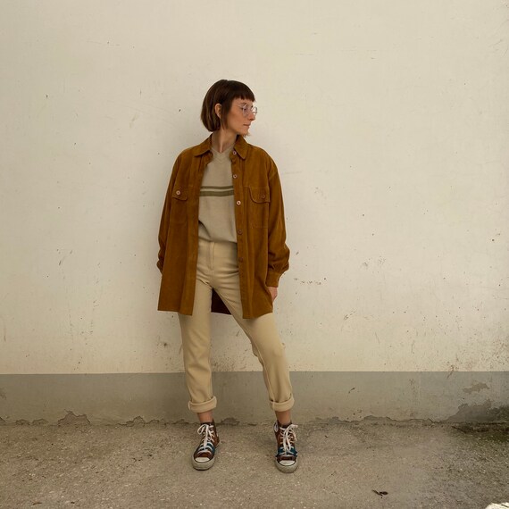 Suede brown suede shirt, suede shirt, suede shirt,