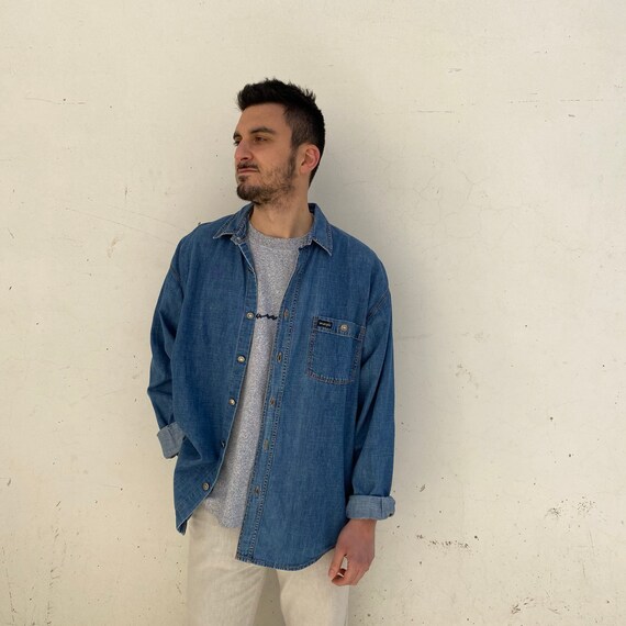 L/XL Wrangler Vintage Denim Shirt 