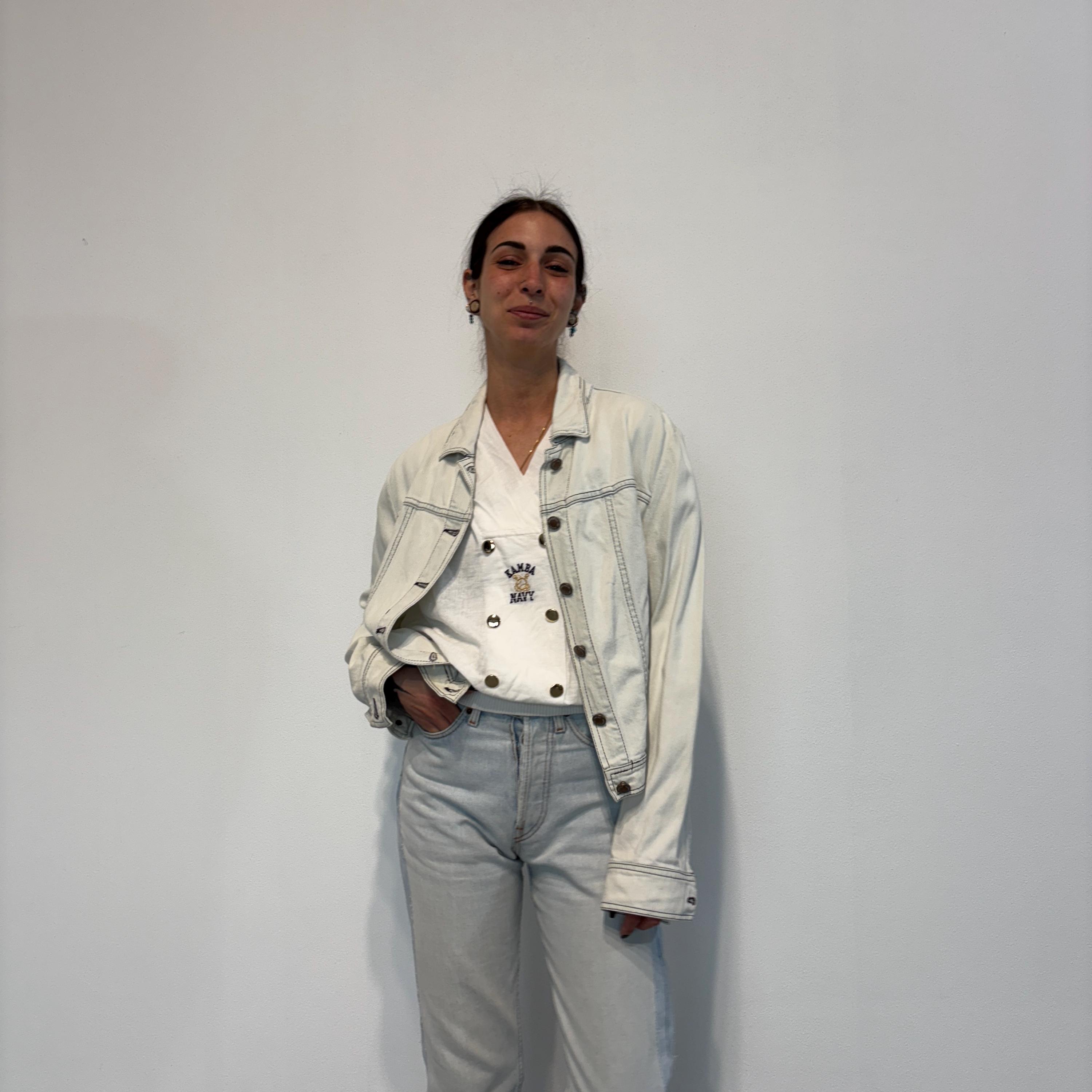 S - Valentino Vintage Denim Jacket 90s / Valentino Vintage Denim