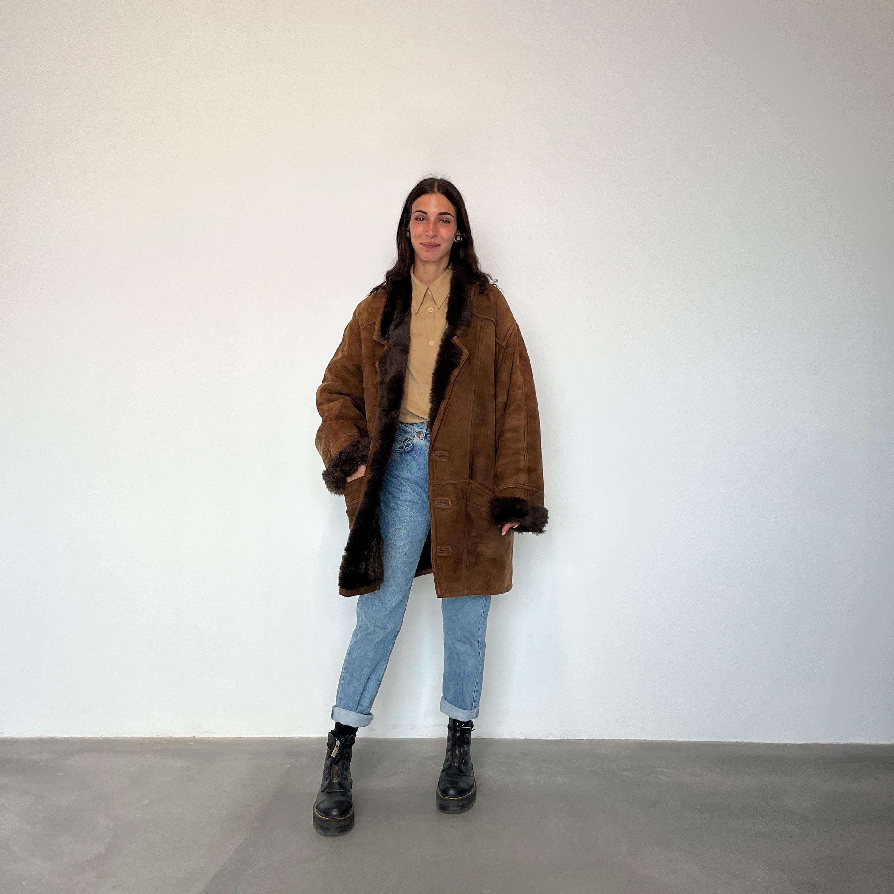 Vintage Original Shearling / Women's Oversized Sheepskin