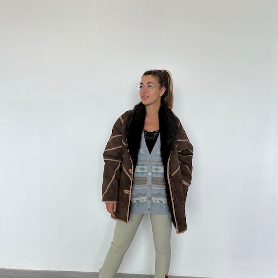 Original 80s vintage shearling / vintage women's s