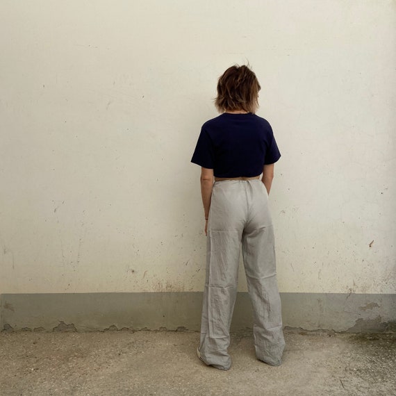 M -ASPESI Silk trousers, vintage 90s trousers wide