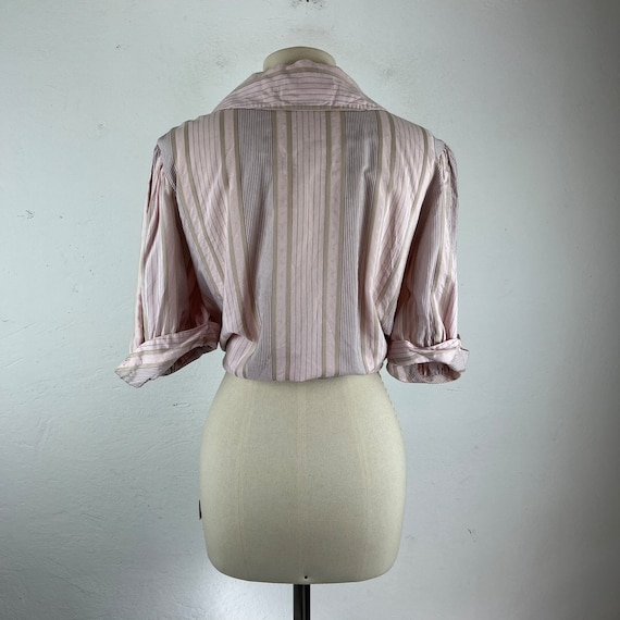 Boho Vintage 70s blouse / vintage blush boho shir… - image 8