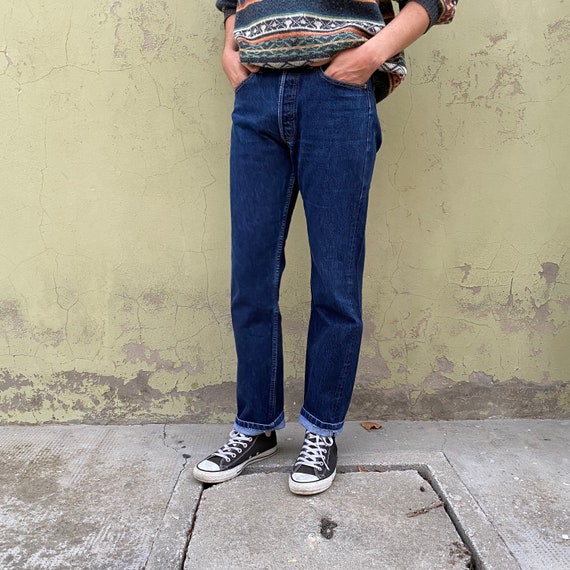 Levis 501 denim Dark vintage 80s denim Levi's 501