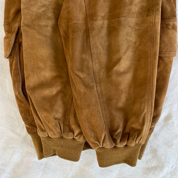 Brown suede vintage bomber / vintage suede jacket… - image 10