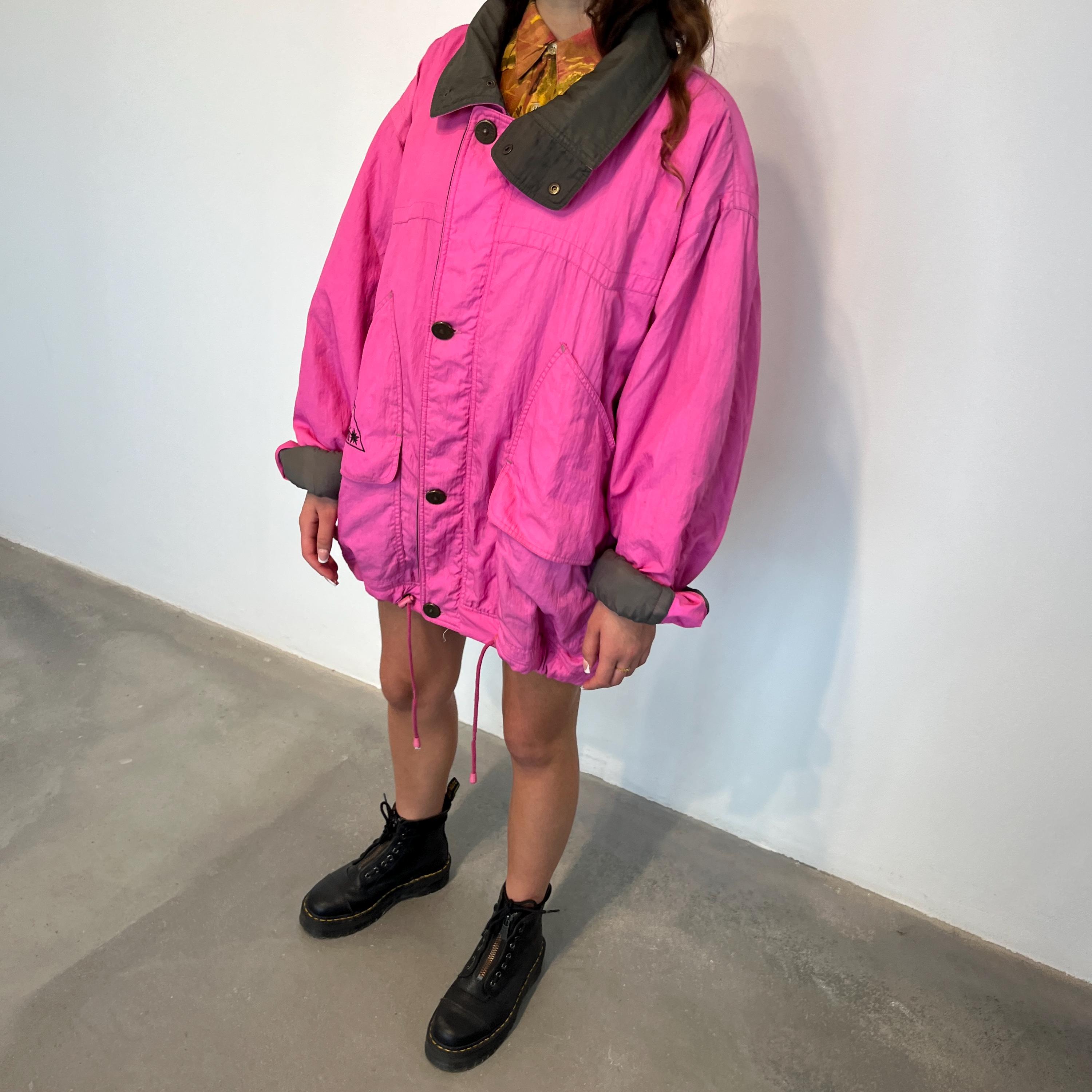 Veste de ski Cerruti vintage années 70 / Veste de ski vintage Cerruti / Veste de ski vintage fuchsia / Veste imperméable oversize / Veste de ski vinta