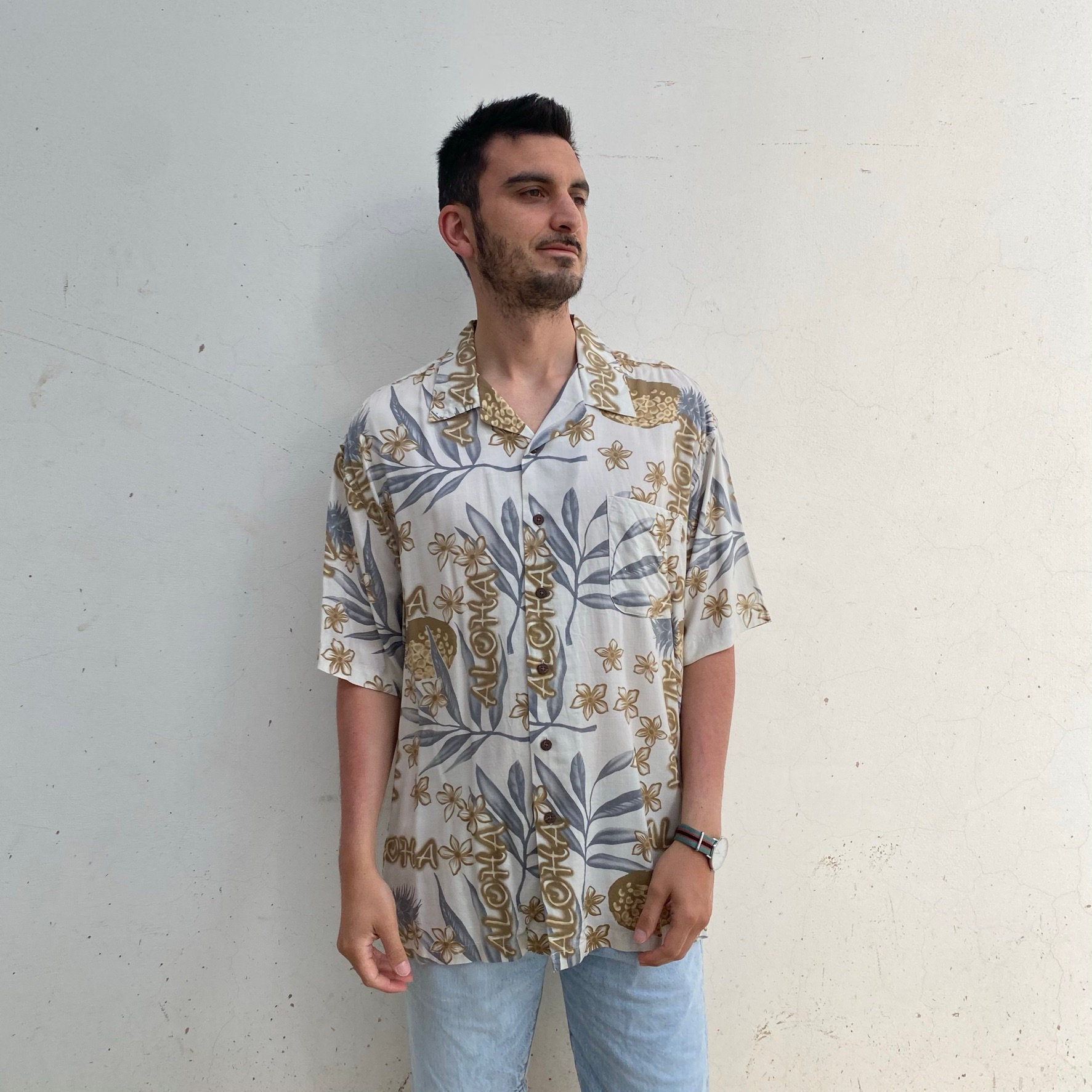 最大80％オフ ALOHA Hawaiian Shirt / 90s Vintage Men's Shirt / Vintage トップス