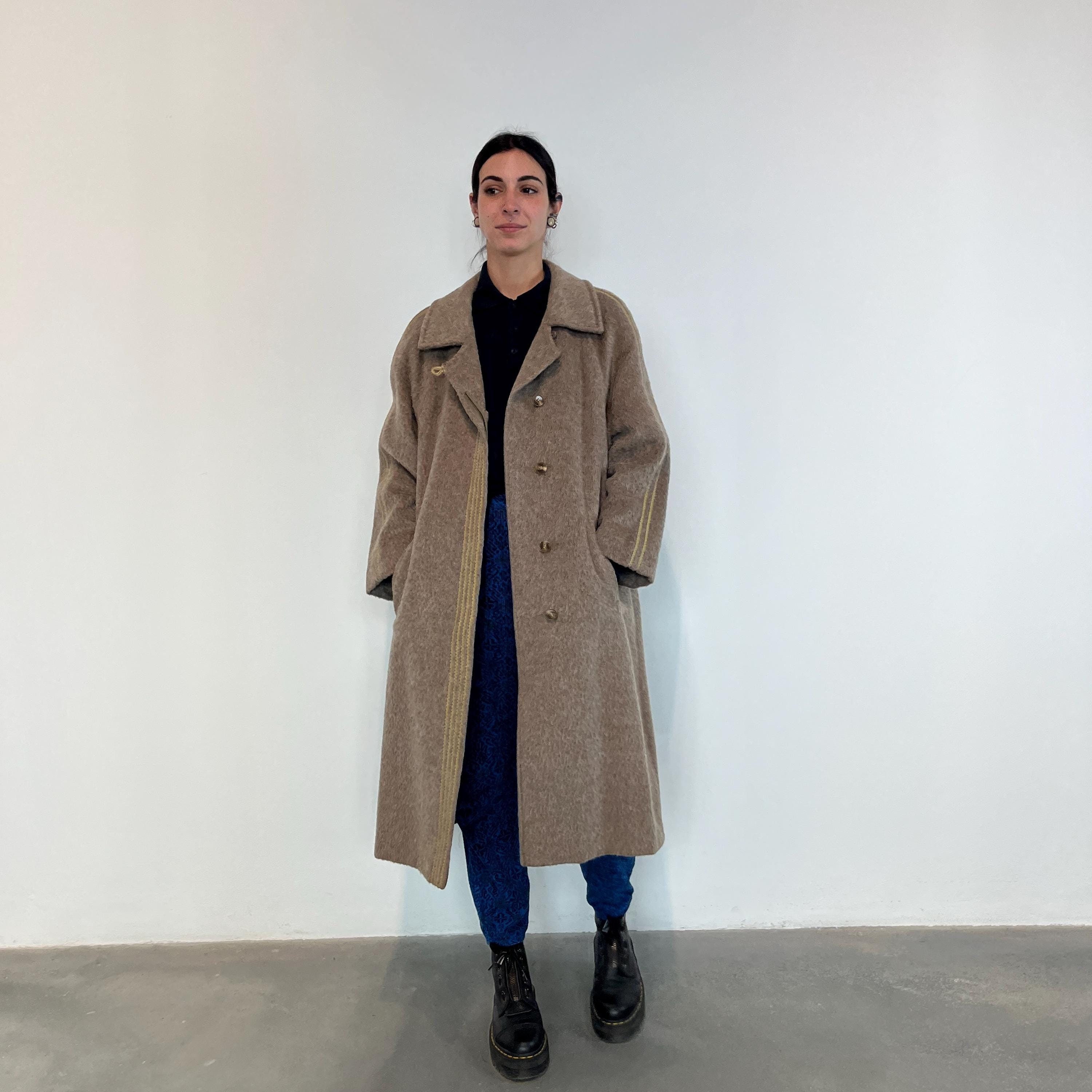 S - 90% LAMA Hair Coat / Vintage Llama Coat / Vintage Alpaca