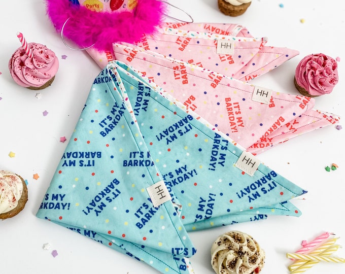 Featured listing image: Barkday Bandana